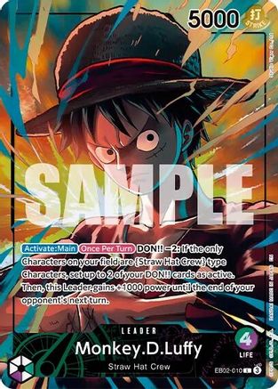 Monkey.D.Luffy (Official Playmat Limited Edition Vol.5) (EB02-010) - One Piece Promotion Cards Foil - Card Brawlers