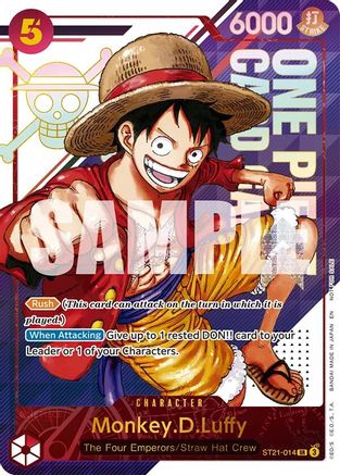 Monkey.D.Luffy - ST21-014 (3rd Anniversary Treasure Campaign Pack) (ST21-014) - One Piece Promotion Cards Foil - Card Brawlers