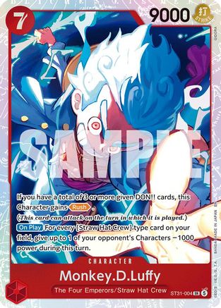 Monkey.D.Luffy (ST31-004) (ST31-004) - Starter Deck 31: RED Monkey.D.Luffy Foil - Card Brawlers