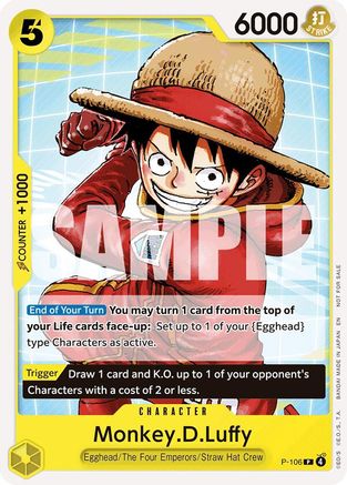 Monkey.D.Luffy (Tournament Pack 2026 Vol. 2) (P-106) - One Piece Promotion Cards - Card Brawlers