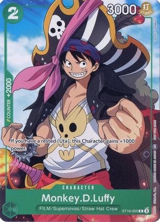 Monkey.D.Luffy (Welcome Pack Vol. 2) (ST16-005) - One Piece Promotion Cards - Card Brawlers