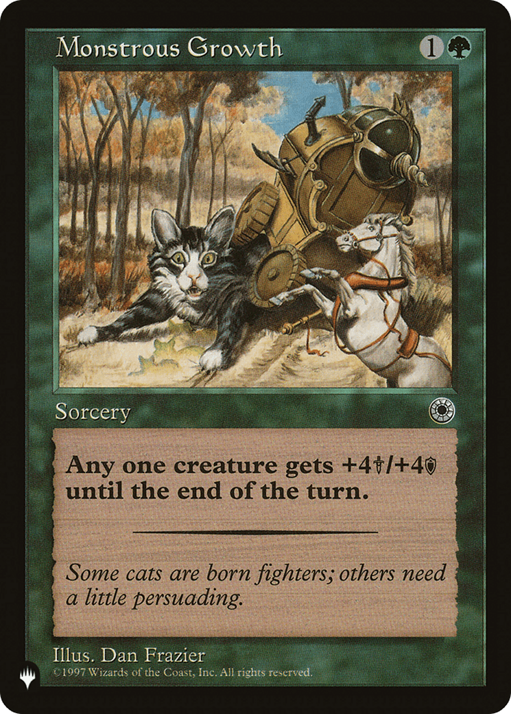Monstrous Growth (Flavor Text) [The List] - Card Brawlers