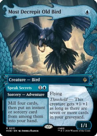 Most Decrepit Old Bird (Showcase) (HOB-221) - The Hobbit Foil - Card Brawlers