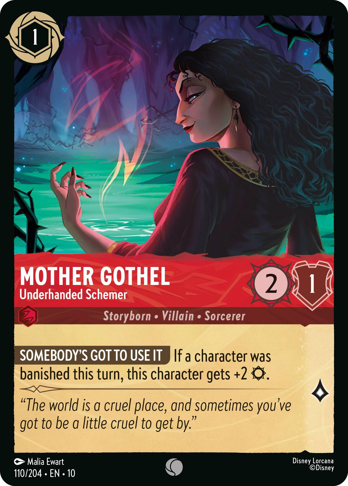 Mother Gothel - Underhanded Schemer (110/204) [Whispers in the Well] - Card Brawlers