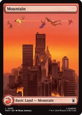 Mountain (0283) (MSH-283) - Marvel Super Heroes Foil - Card Brawlers