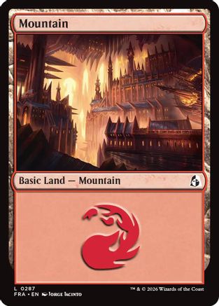 Mountain (0287) (FRA-287) - Reality Fracture - Card Brawlers