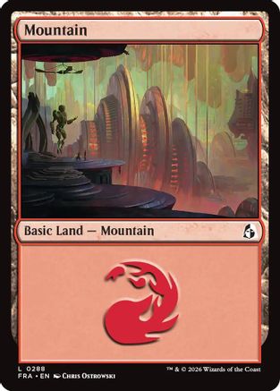 Mountain (0288) (FRA-288) - Reality Fracture Foil - Card Brawlers