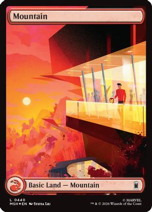 Mountain (0440) (Surge Foil) (MSH-440) - Marvel Super Heroes Foil - Card Brawlers