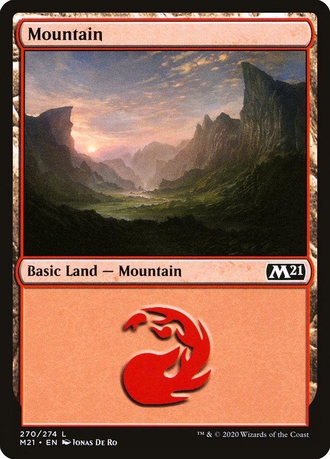Mountain (270) [Core Set 2021] - Card Brawlers