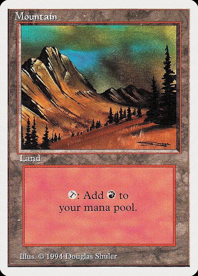Mountain (303) [Summer Magic / Edgar] - Card Brawlers