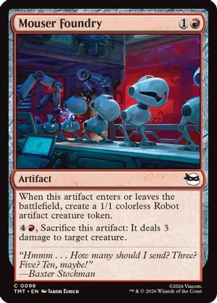 Mouser Foundry (TMT-096) - Teenage Mutant Ninja Turtles Foil - Card Brawlers