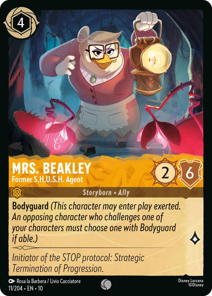 Mrs. Beakley - Former S.H.U.S.H. Agent (11/204) [Whispers in the Well] - Card Brawlers