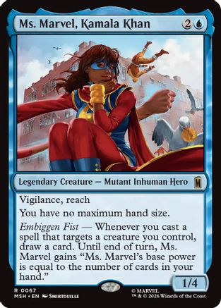 Ms. Marvel, Kamala Khan (MSH-067) - Marvel Super Heroes Foil - Card Brawlers