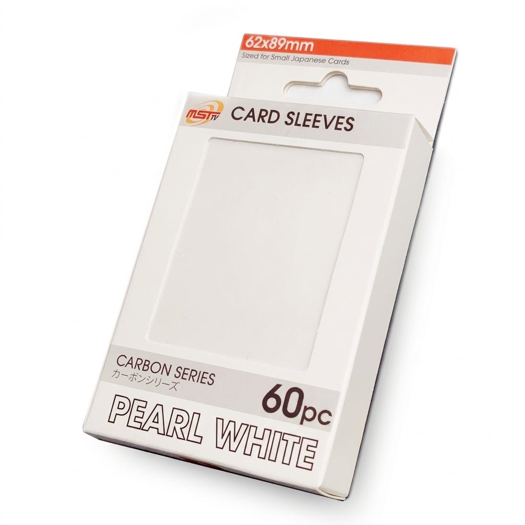 MST Sleeves - YGO Size - Carbon Series - Pearl White (v2) - Card Brawlers