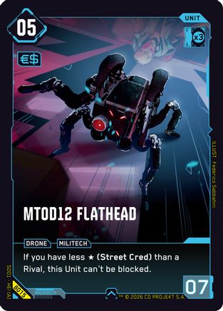MT0D12 Flathead (B015) - The Heist Beta Starter Deck - Card Brawlers