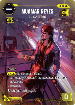 Muamar Reyes - El Capitan (014) - Edgerunner Open Season 1 Foil - Card Brawlers