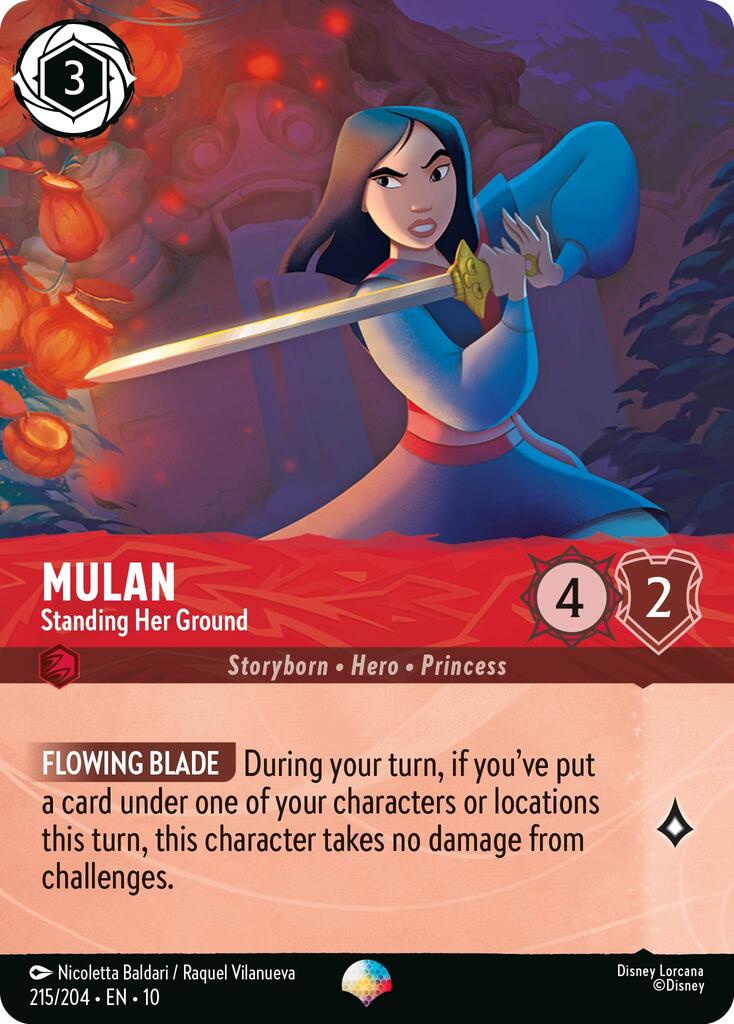 Mulan - Standing Her Ground (Epic) (215/204) [Whispers in the Well] - Card Brawlers
