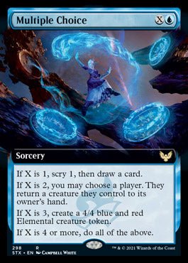 Multiple Choice (Extended Art) [Strixhaven: School of Mages] - Card Brawlers