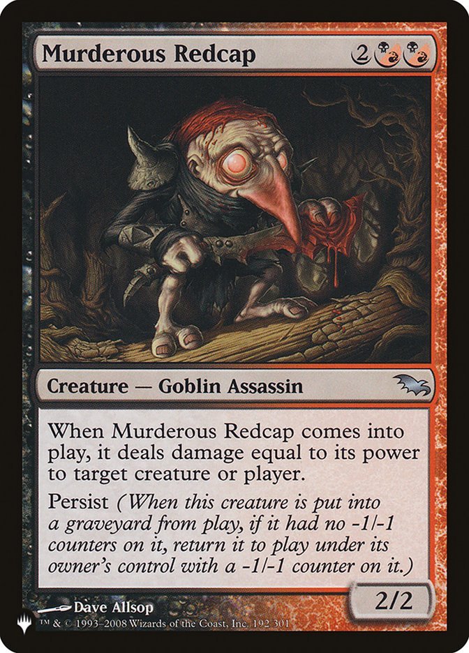 Murderous Redcap [The List] - Card Brawlers