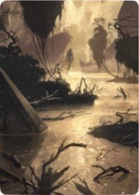 Murkwater Pathway Art Card [Zendikar Rising Art Series] - Card Brawlers