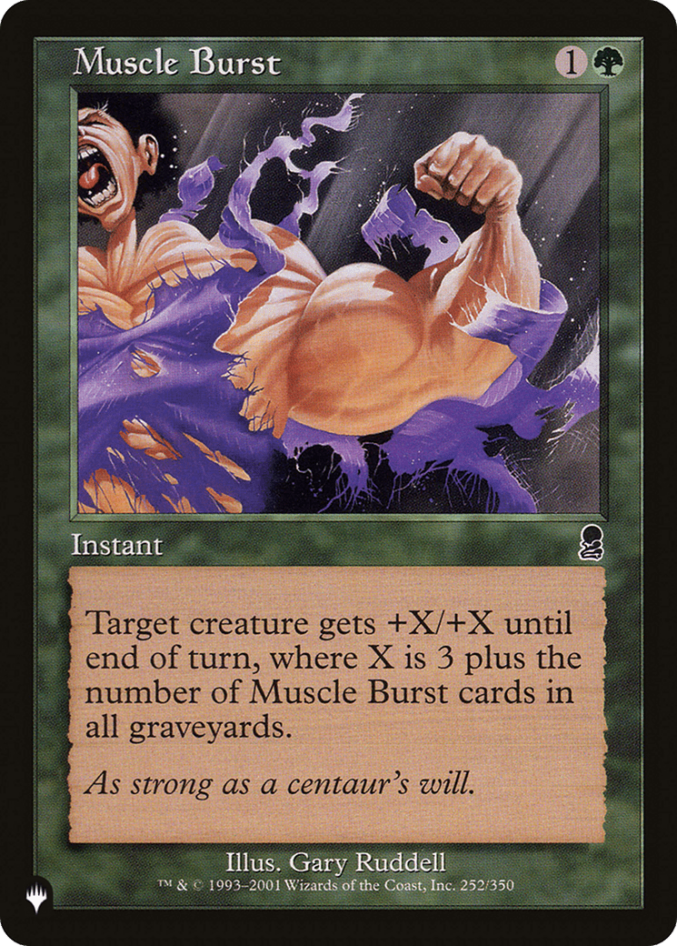 Muscle Burst [The List] - Card Brawlers