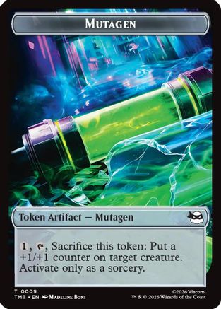Mutagen // Food Double-Sided Token (TMT-9 // 8) - Teenage Mutant Ninja Turtles - Card Brawlers