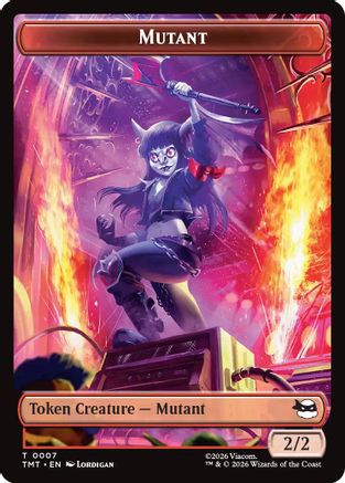 Mutant // Mutagen Double-Sided Token (TMT-7 // 9) - Teenage Mutant Ninja Turtles - Card Brawlers