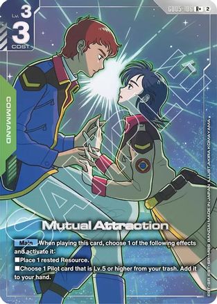 Mutual Attraction (R+) (GD05-106) - Freedom Ascension Holofoil - Card Brawlers