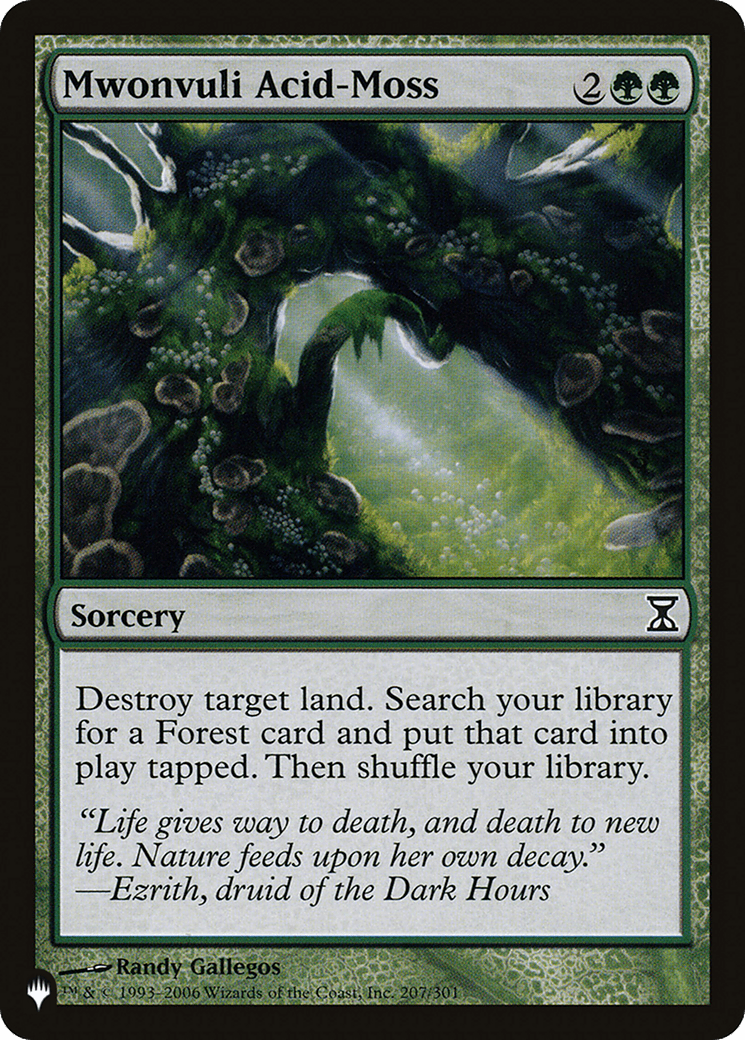 Mwonvuli Acid - Moss [The List] - Card Brawlers
