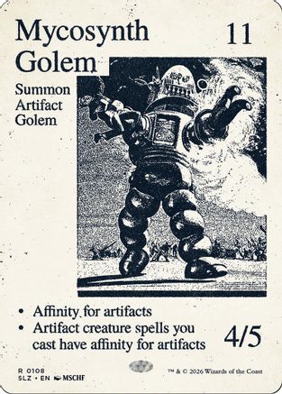 Mycosynth Golem (0108) (SLZ-108) - Secret Lair x MSCHF: The Zeta Set - Card Brawlers