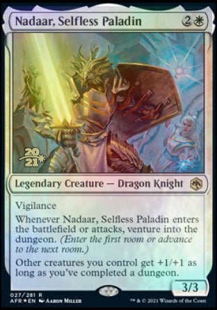 Nadaar, Selfless Paladin [Dungeons & Dragons: Adventures in the Forgotten Realms Prerelease Promos] - Card Brawlers
