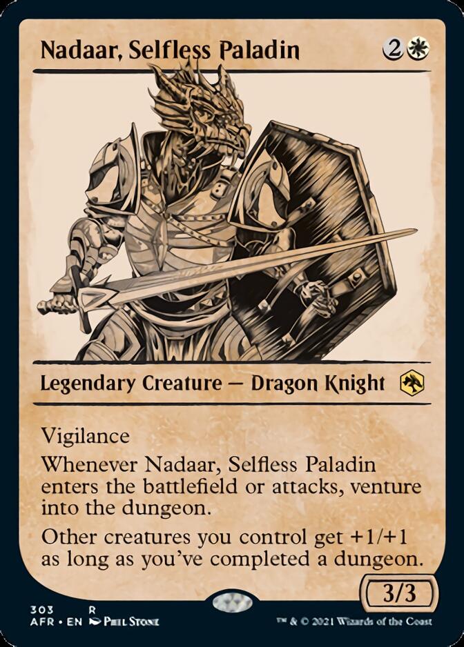 Nadaar, Selfless Paladin (Showcase) [Dungeons & Dragons: Adventures in the Forgotten Realms] - Card Brawlers