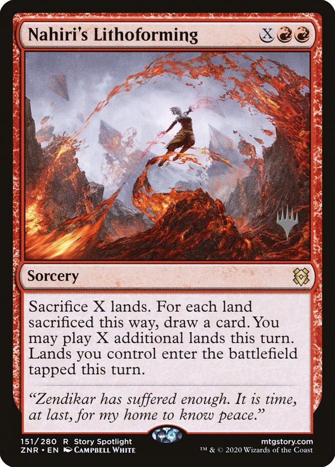 Nahiri's Lithoforming (Promo Pack) [Zendikar Rising Promos] - Card Brawlers