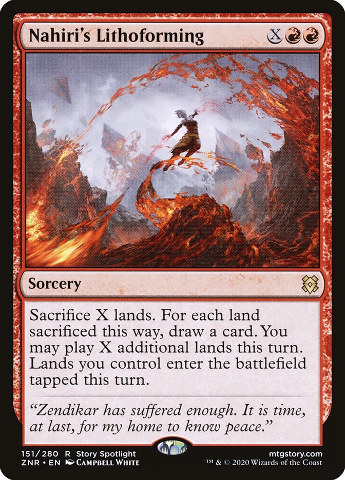 Nahiri's Lithoforming [Zendikar Rising] - Card Brawlers