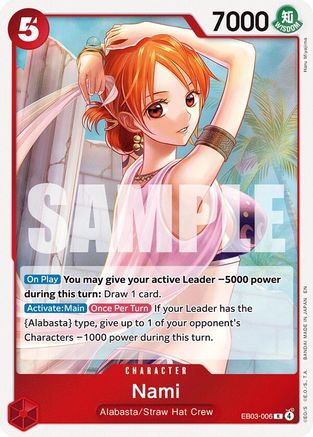 Nami (006) (EB03-006) - Extra Booster: One Piece Heroines Edition Foil - Card Brawlers