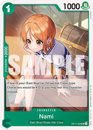 Nami (023) (OP17-023) - The World's Strongest Warriors - Card Brawlers