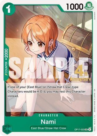 Nami (023) (OP17-023) - The World's Strongest Warriors Release Event Cards - Card Brawlers