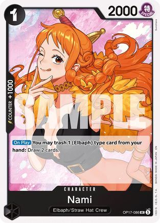 Nami (086) (OP17-086) - The World's Strongest Warriors - Card Brawlers