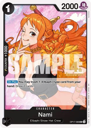Nami (086) (OP17-086) - The World's Strongest Warriors Release Event Cards - Card Brawlers