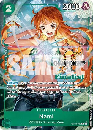 Nami (CS 25-26 Finalist Card Set 1) (OP10-033) - One Piece Promotion Cards Foil - Card Brawlers