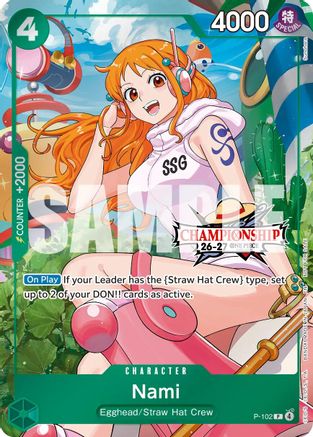Nami (CS 26-27 Celebration Pack) (P-102) - One Piece Promotion Cards Foil - Card Brawlers