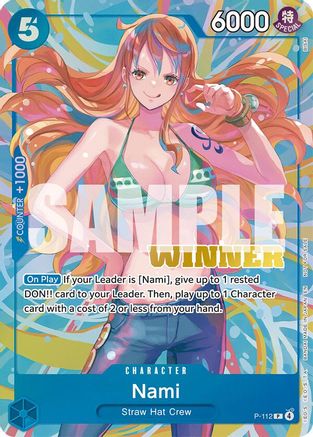 Nami (Heroines Battle Winner Pack) (P-112) - One Piece Promotion Cards Foil - Card Brawlers