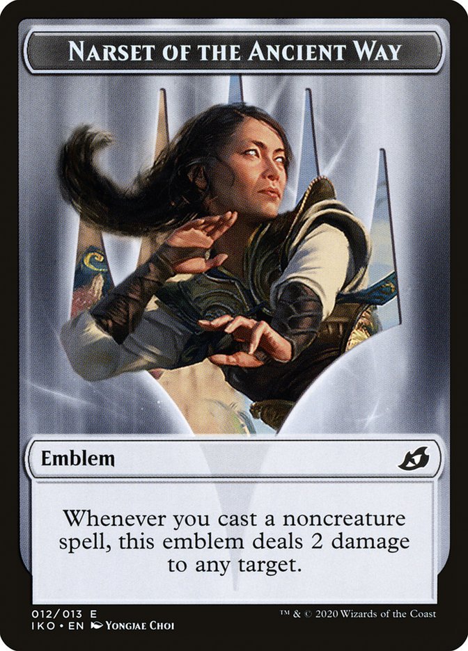 Narset of the Ancient Way Emblem [Ikoria: Lair of Behemoths Tokens] - Card Brawlers
