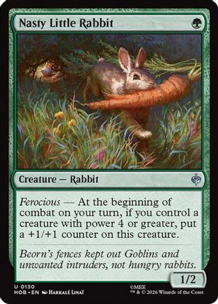 Nasty Little Rabbit (HOB-130) - The Hobbit - Card Brawlers