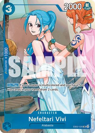 Nefeltari Vivi - EB02-026 (EB02-026) - Extra Booster: One Piece Heroines Edition Foil - Card Brawlers