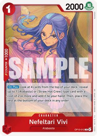 Nefeltari Vivi (OP13-012) - Carrying On His Will Foil - Card Brawlers