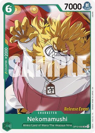 Nekomamushi (OP12-032) - Legacy of the Master Release Event Cards - Card Brawlers