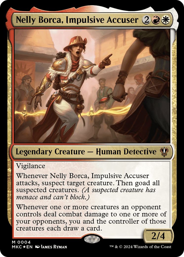 Nelly Borca, Impulsive Accuser [Murders at Karlov Manor Commander] - Card Brawlers