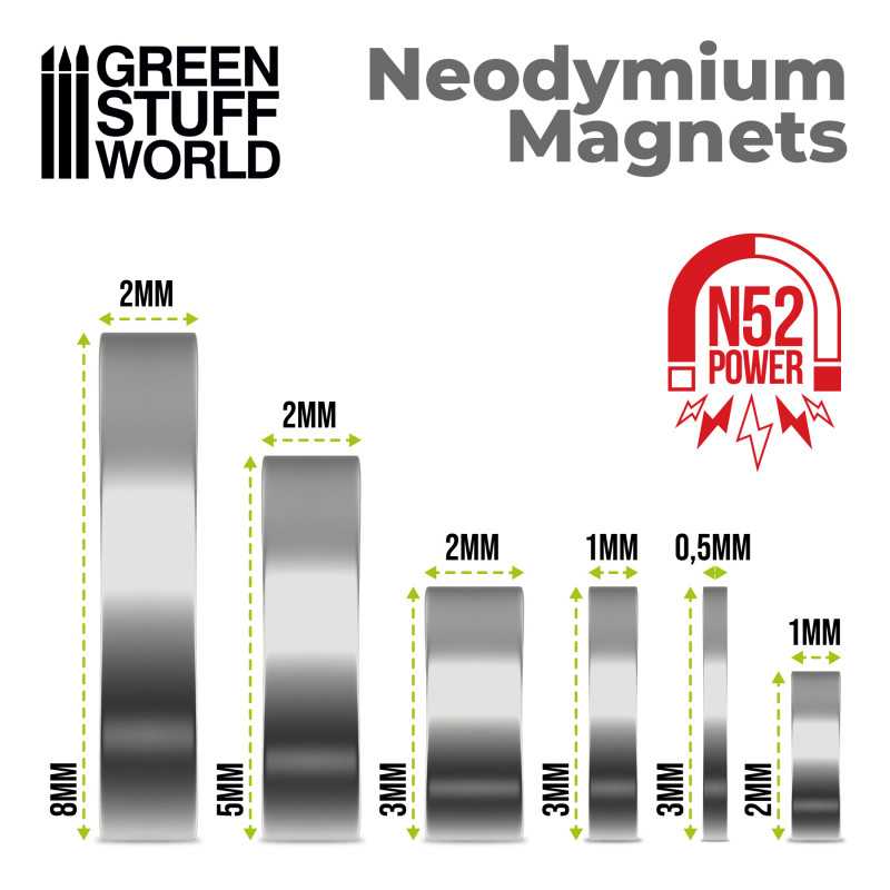 Green Stuff World - Neodymium Magnets N52 - Green Stuff World - Card Brawlers | Quebec | Canada |
