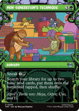 New Generation's Technique (Showcase) (TMT-240) - Teenage Mutant Ninja Turtles - Card Brawlers